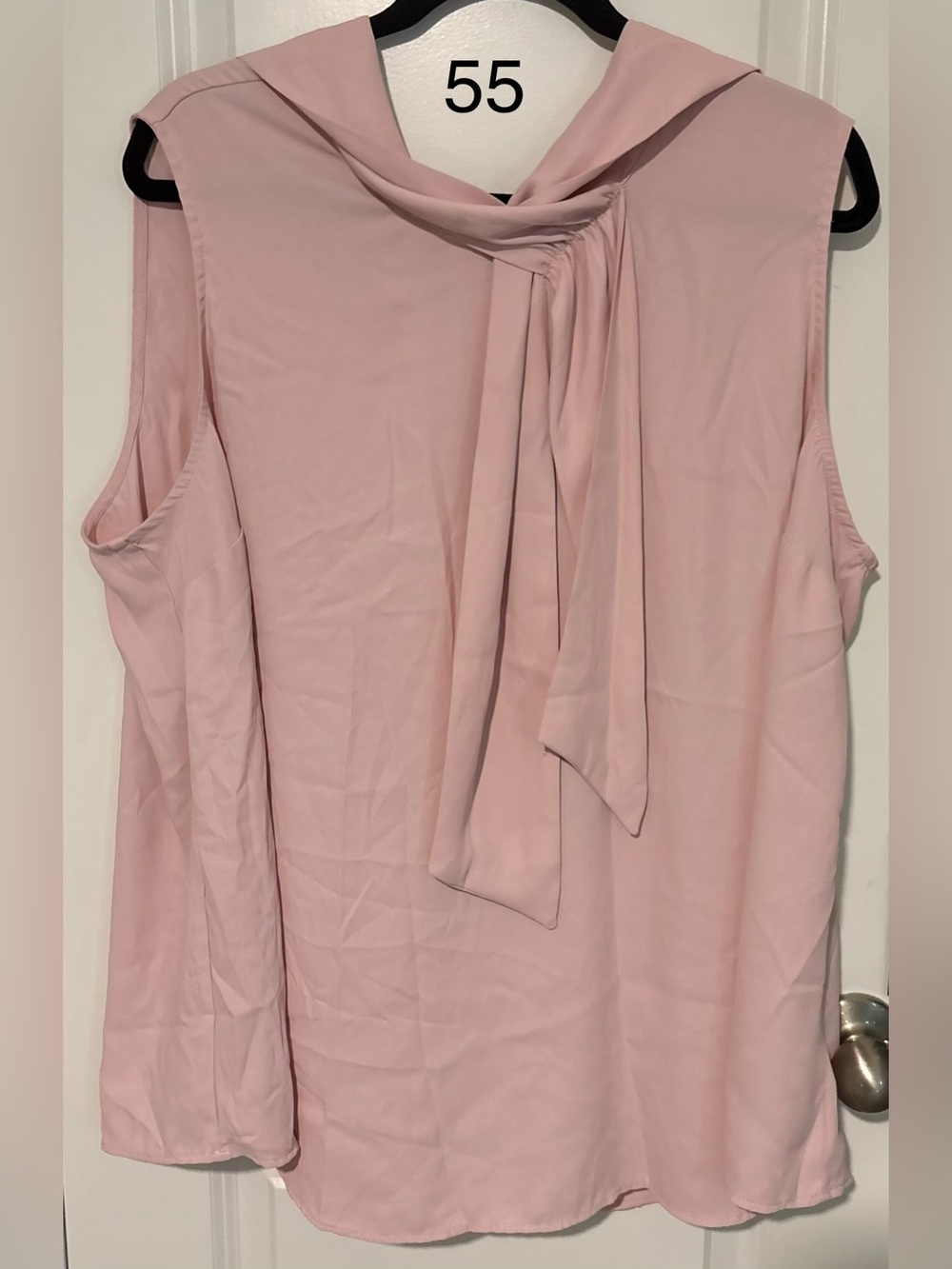 torrid Sleeveless Tie-Neck Camisole in Blush Pink